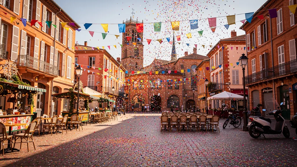 Ambiance festive d un evenement en plein air a Toulouse